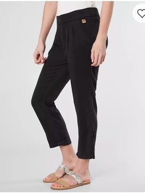 tentree Black Cropped Casual Ankle Pants